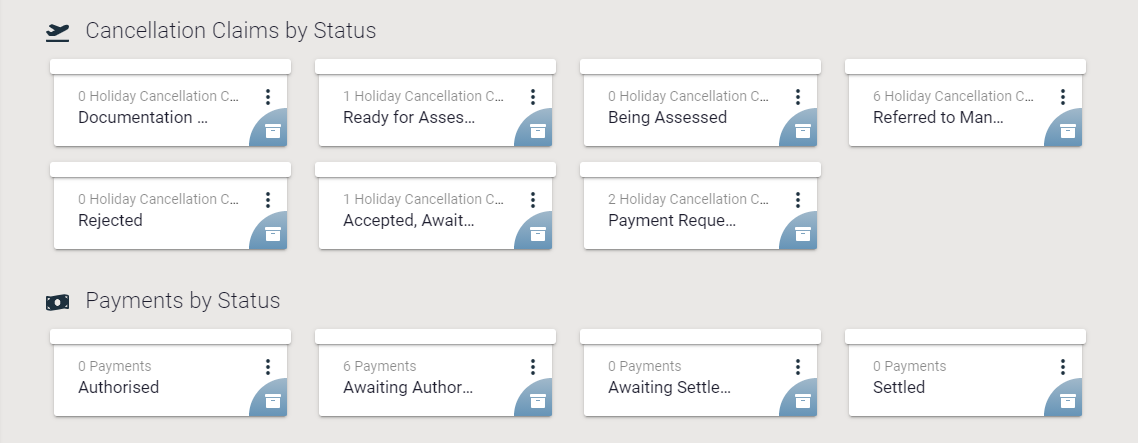 Dashboard Bucket Groups